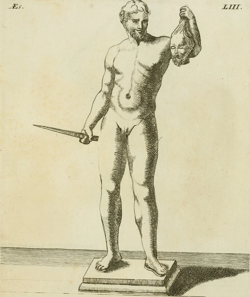 An illustration from Signa antiqua e museo Jacobi de Wilde : veterum poetarum carminibus illustrata et per Mariam filiam aeri inscripta, 1700, leaf 130