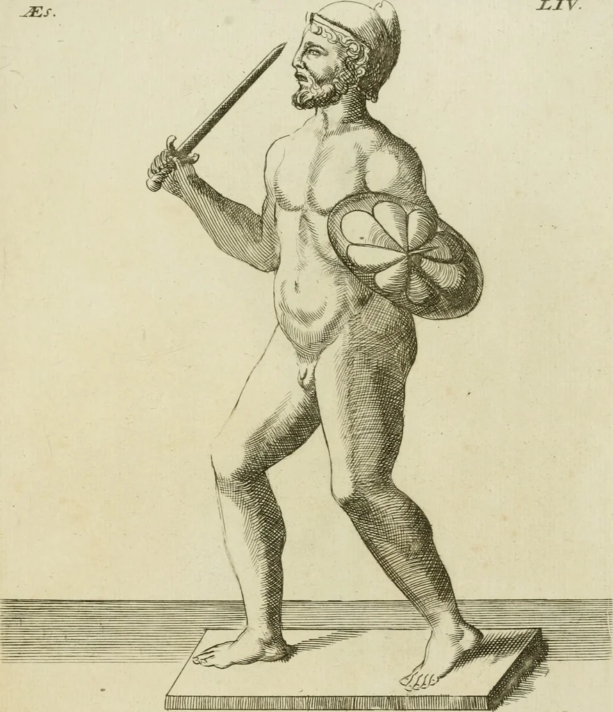 An illustration from Signa antiqua e museo Jacobi de Wilde : veterum poetarum carminibus illustrata et per Mariam filiam aeri inscripta, 1700, leaf 132