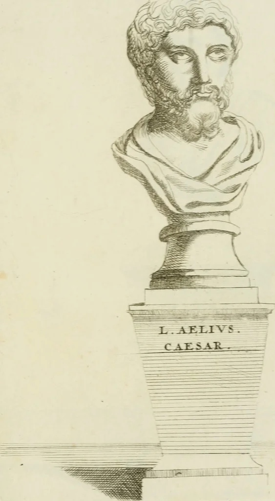 An illustration from Signa antiqua e museo Jacobi de Wilde : veterum poetarum carminibus illustrata et per Mariam filiam aeri inscripta, 1700, leaf 138