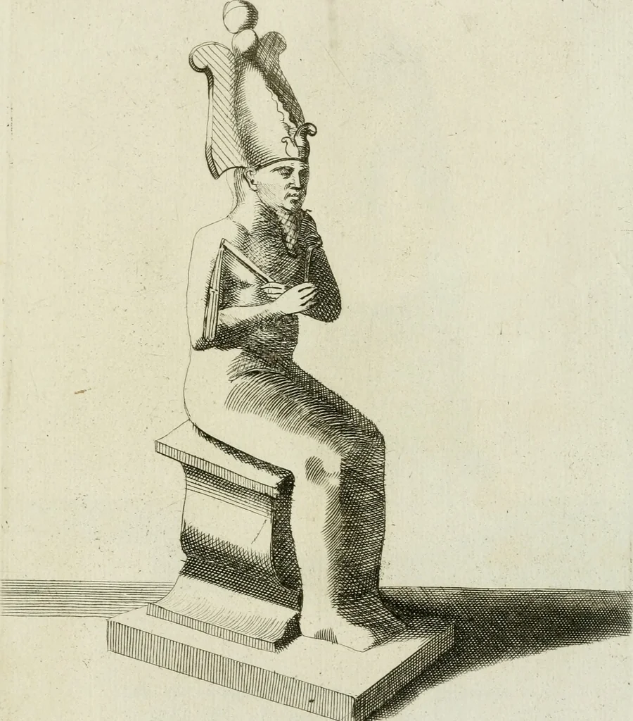 An illustration from Signa antiqua e museo Jacobi de Wilde : veterum poetarum carminibus illustrata et per Mariam filiam aeri inscripta, 1700, leaf 34