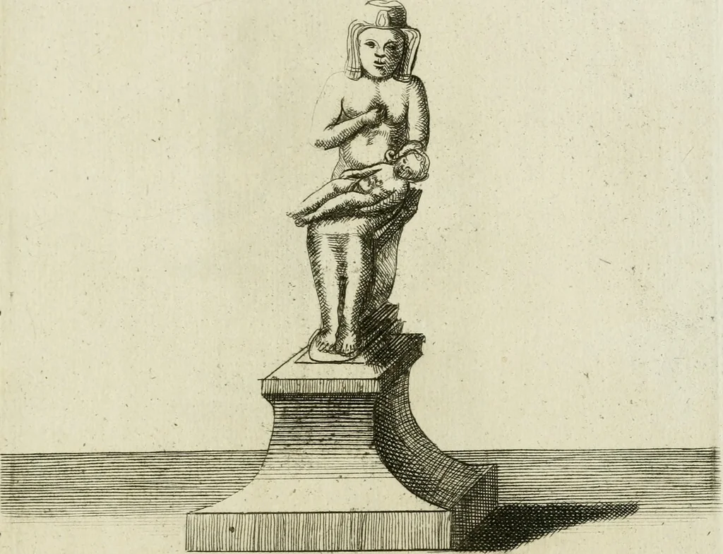 An illustration from Signa antiqua e museo Jacobi de Wilde : veterum poetarum carminibus illustrata et per Mariam filiam aeri inscripta, 1700, leaf 38