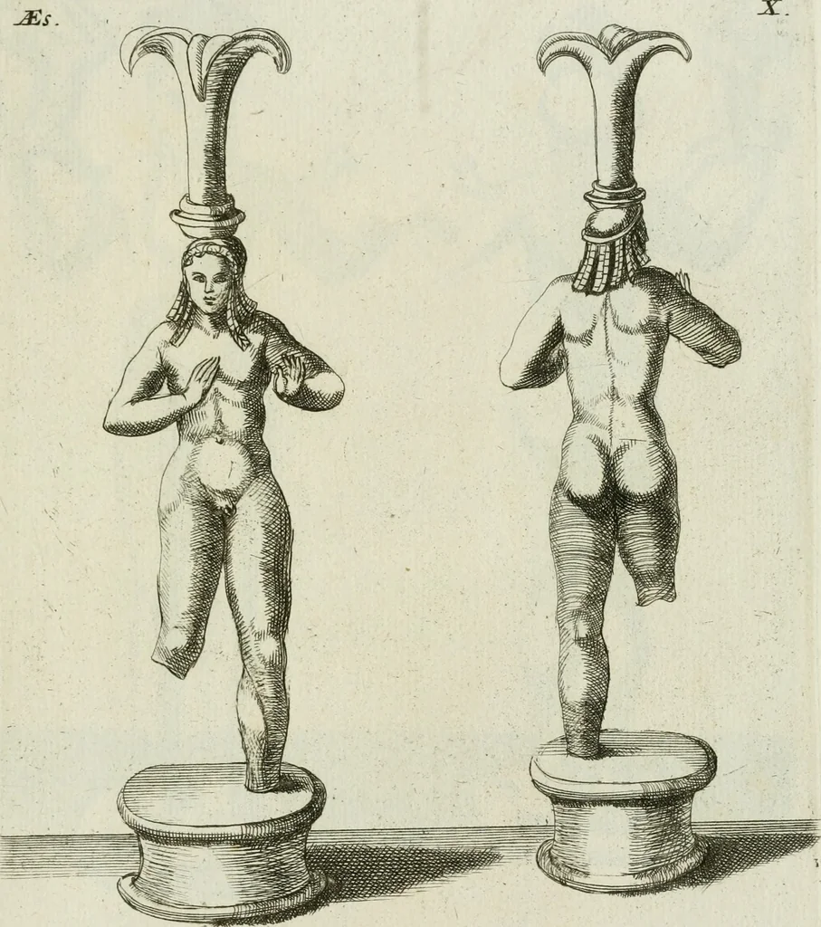 An illustration from Signa antiqua e museo Jacobi de Wilde : veterum poetarum carminibus illustrata et per Mariam filiam aeri inscripta, 1700, leaf 44