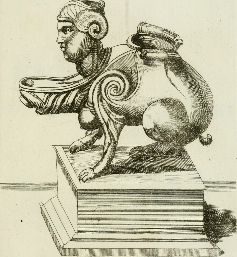 An illustration from Signa antiqua e museo Jacobi de Wilde : veterum poetarum carminibus illustrata et per Mariam filiam aeri inscripta, 1700, leaf 52
