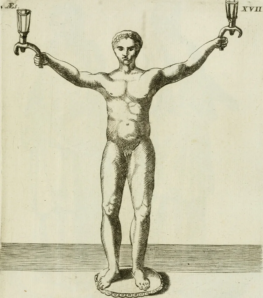 An illustration from Signa antiqua e museo Jacobi de Wilde : veterum poetarum carminibus illustrata et per Mariam filiam aeri inscripta, 1700, leaf 58