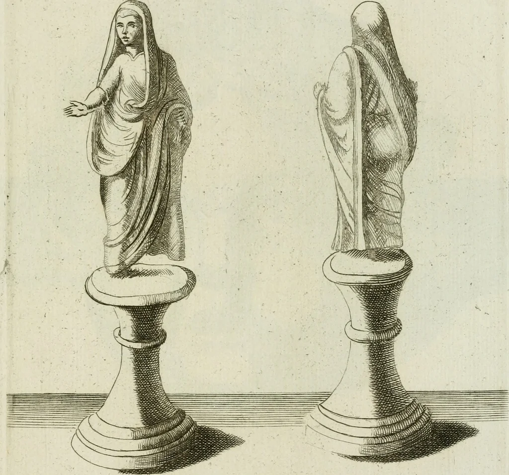 An illustration from Signa antiqua e museo Jacobi de Wilde : veterum poetarum carminibus illustrata et per Mariam filiam aeri inscripta, 1700, leaf 62
