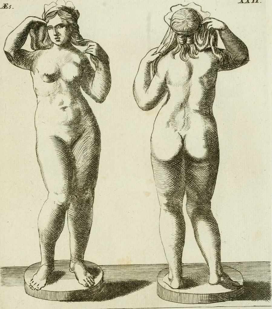An illustration from Signa antiqua e museo Jacobi de Wilde : veterum poetarum carminibus illustrata et per Mariam filiam aeri inscripta, 1700, leaf 68
