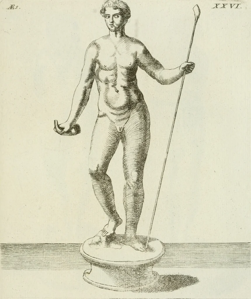 An illustration from Signa antiqua e museo Jacobi de Wilde : veterum poetarum carminibus illustrata et per Mariam filiam aeri inscripta, 1700, leaf 76