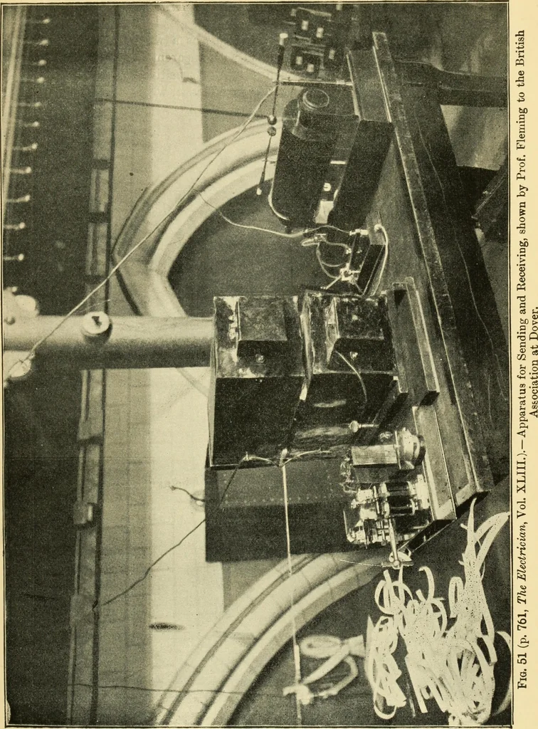 An illustration from Signalling through space without wires : being a description of the work of Hertz & his successors, 1900, leaf 80