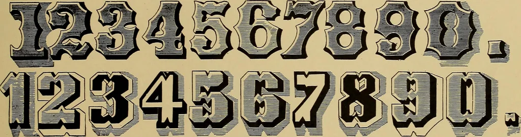 An illustration from The signist's book of modern alphabets, plain and ornamental, ancient and mediæval, from the eighth to the twentieth century, with numerals, 1906, leaf 100
