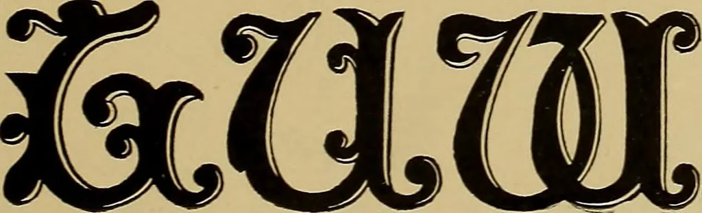 An illustration from The signist's book of modern alphabets, plain and ornamental, ancient and mediæval, from the eighth to the twentieth century, with numerals, 1906, leaf 132