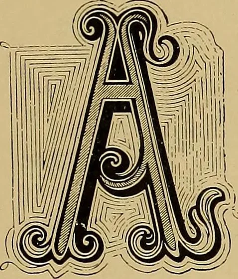 An illustration from The signist's book of modern alphabets, plain and ornamental, ancient and mediæval, from the eighth to the twentieth century, with numerals, 1906, leaf 192