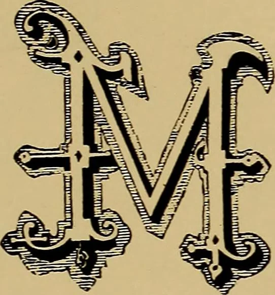 An illustration from The signist's book of modern alphabets, plain and ornamental, ancient and mediæval, from the eighth to the twentieth century, with numerals, 1906, leaf 194