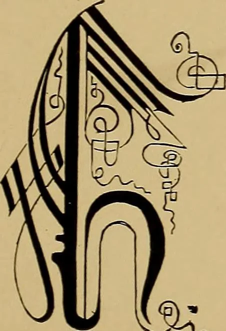 An illustration from The signist's book of modern alphabets, plain and ornamental, ancient and mediæval, from the eighth to the twentieth century, with numerals, 1906, leaf 198