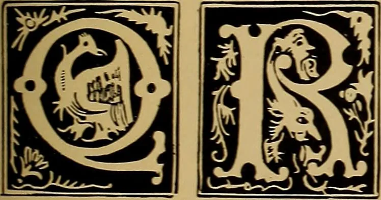 An illustration from The signist's book of modern alphabets, plain and ornamental, ancient and mediæval, from the eighth to the twentieth century, with numerals, 1906, leaf 206
