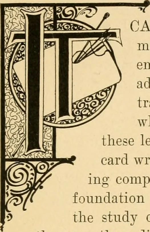 An illustration from Sign and show card writing, 1899, leaf 14