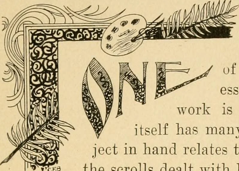 An illustration from Sign and show card writing, 1899, leaf 32