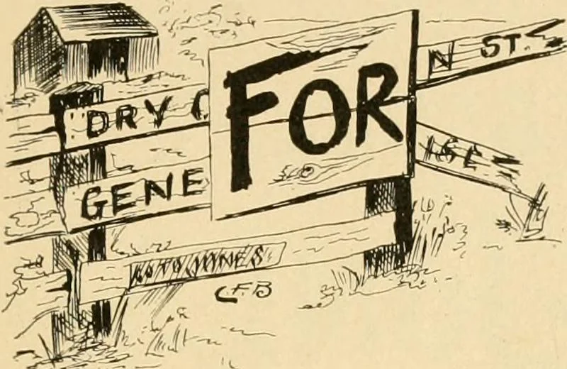 An illustration from Sign and show card writing, 1899, leaf 62