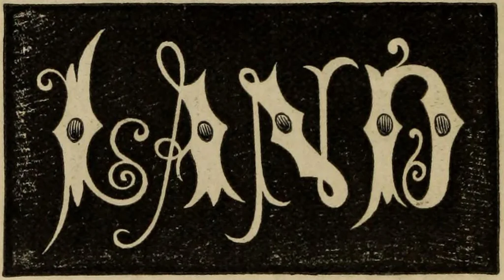 An illustration from Sign writing and glass embossing : a complete practical illustrated manual of the art, to which are added numerous alphabets, 1890, leaf 101