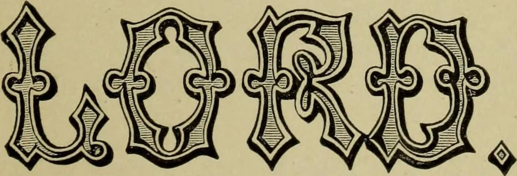 An illustration from Sign writing and glass embossing : a complete practical illustrated manual of the art, to which are added numerous alphabets, 1890, leaf 102