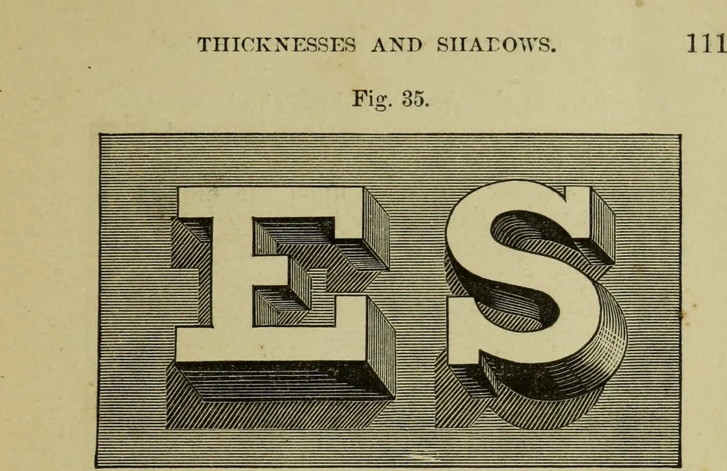 An illustration from Sign writing and glass embossing : a complete practical illustrated manual of the art, to which are added numerous alphabets, 1890, leaf 120