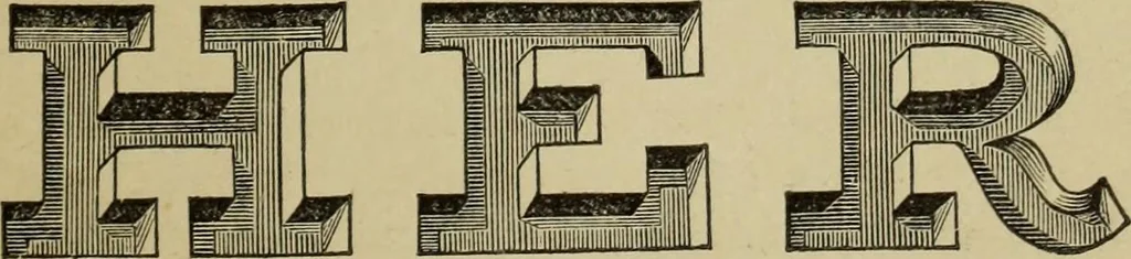 An illustration from Sign writing and glass embossing : a complete practical illustrated manual of the art, to which are added numerous alphabets, 1890, leaf 122