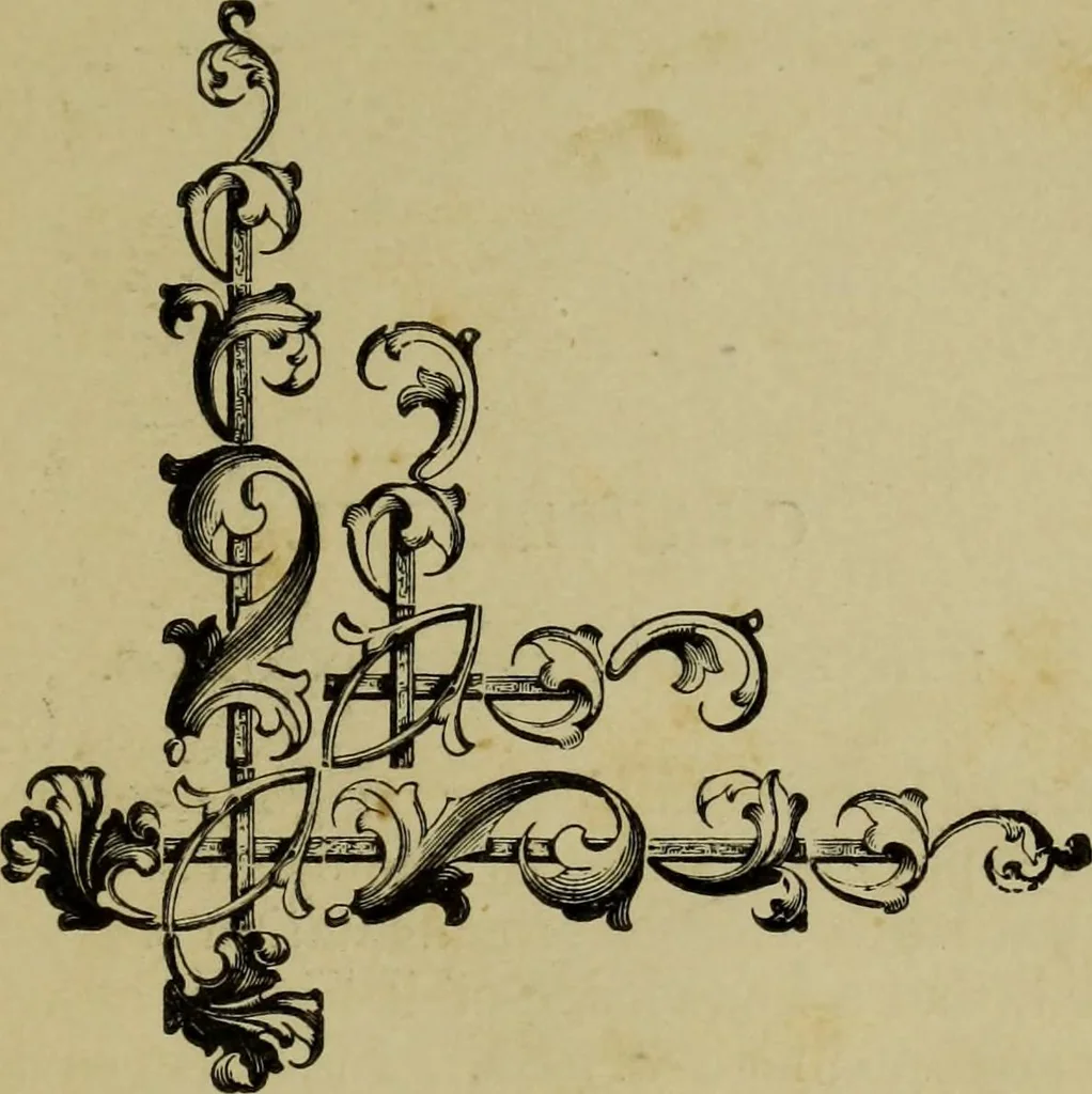 An illustration from Sign writing and glass embossing : a complete practical illustrated manual of the art, to which are added numerous alphabets, 1890, leaf 200