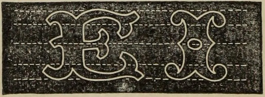 An illustration from Sign writing and glass embossing : a complete practical illustrated manual of the art, to which are added numerous alphabets, 1890, leaf 57