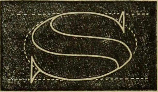 An illustration from Sign writing and glass embossing : a complete practical illustrated manual of the art, to which are added numerous alphabets, 1890, leaf 70