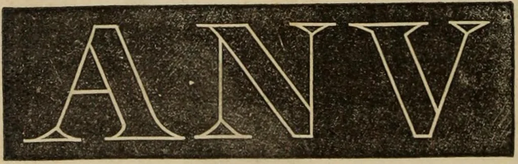 An illustration from Sign writing and glass embossing : a complete practical illustrated manual of the art, to which are added numerous alphabets, 1890, leaf 75