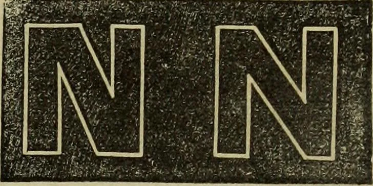 An illustration from Sign writing and glass embossing : a complete practical illustrated manual of the art, to which are added numerous alphabets, 1890, leaf 76