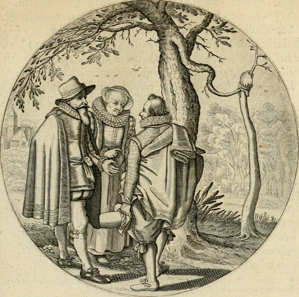 An illustration from Silenus Alcibiadis, sive, Proteus : vitae humanae ideam, emblemate trifariàm variato, oculis subijciens, 1618, leaf 134