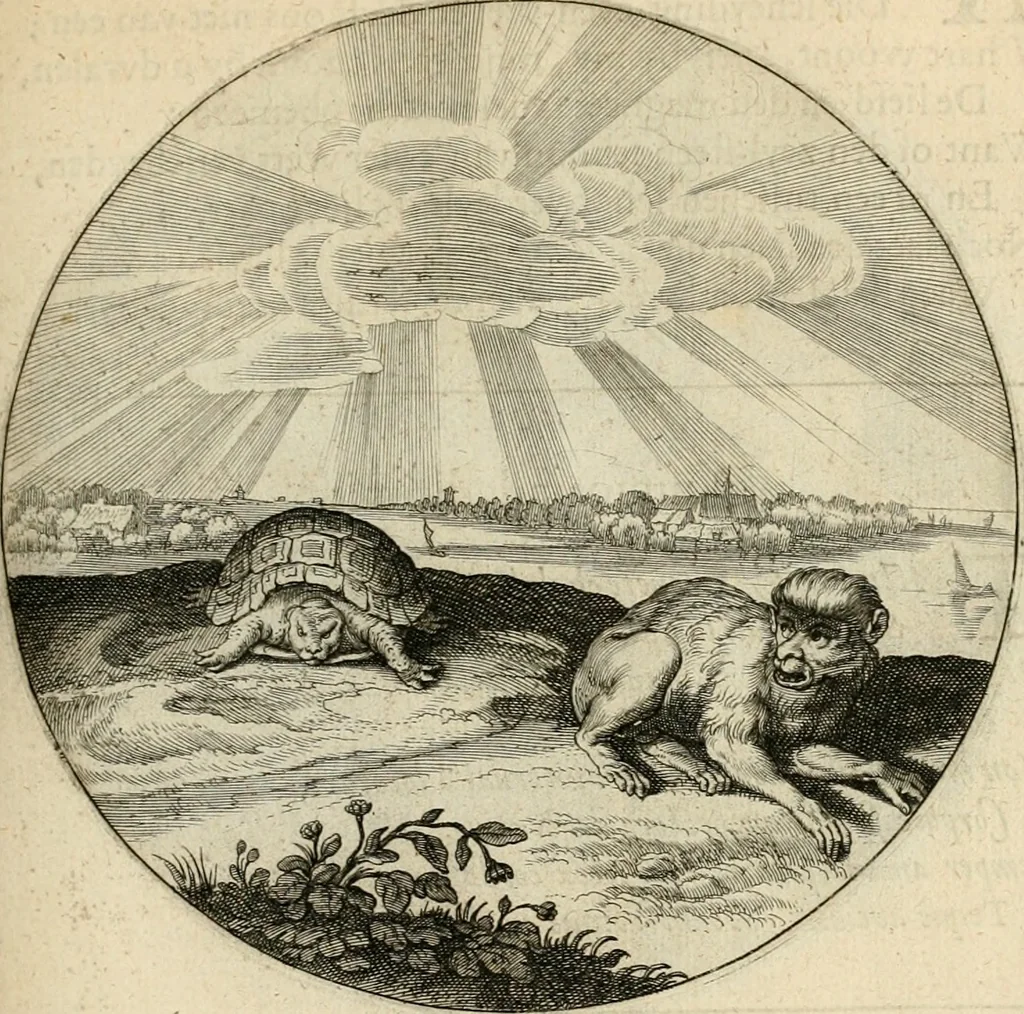 An illustration from Silenus Alcibiadis, sive, Proteus : vitae humanae ideam, emblemate trifariàm variato, oculis subijciens, 1618, leaf 140