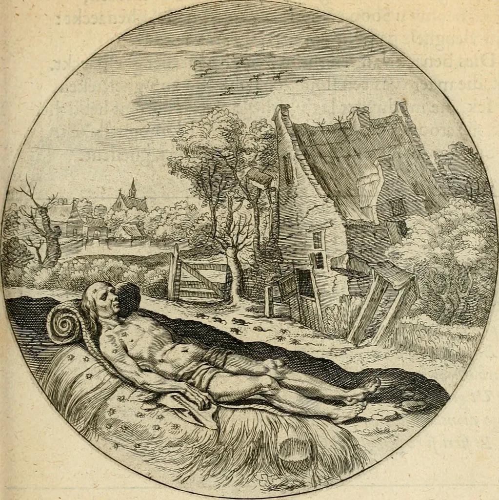 An illustration from Silenus Alcibiadis, sive, Proteus : vitae humanae ideam, emblemate trifariàm variato, oculis subijciens, 1618, leaf 146