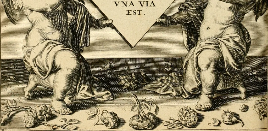 An illustration from Silenus Alcibiadis, sive, Proteus : vitae humanae ideam, emblemate trifariàm variato, oculis subijciens, 1618, leaf 393