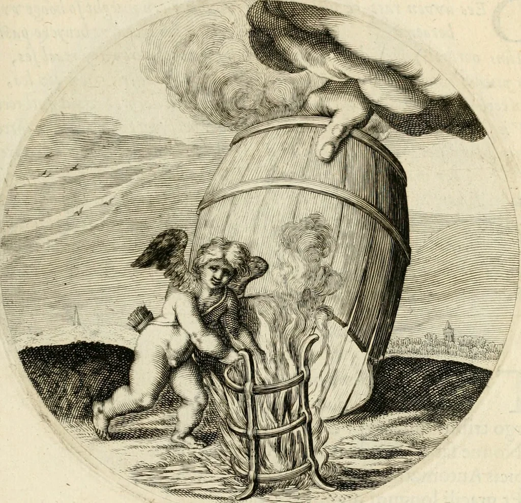 An illustration from Silenus Alcibiadis, sive, Proteus : vitae humanae ideam, emblemate trifariàm variato, oculis subijciens, 1618, leaf 416
