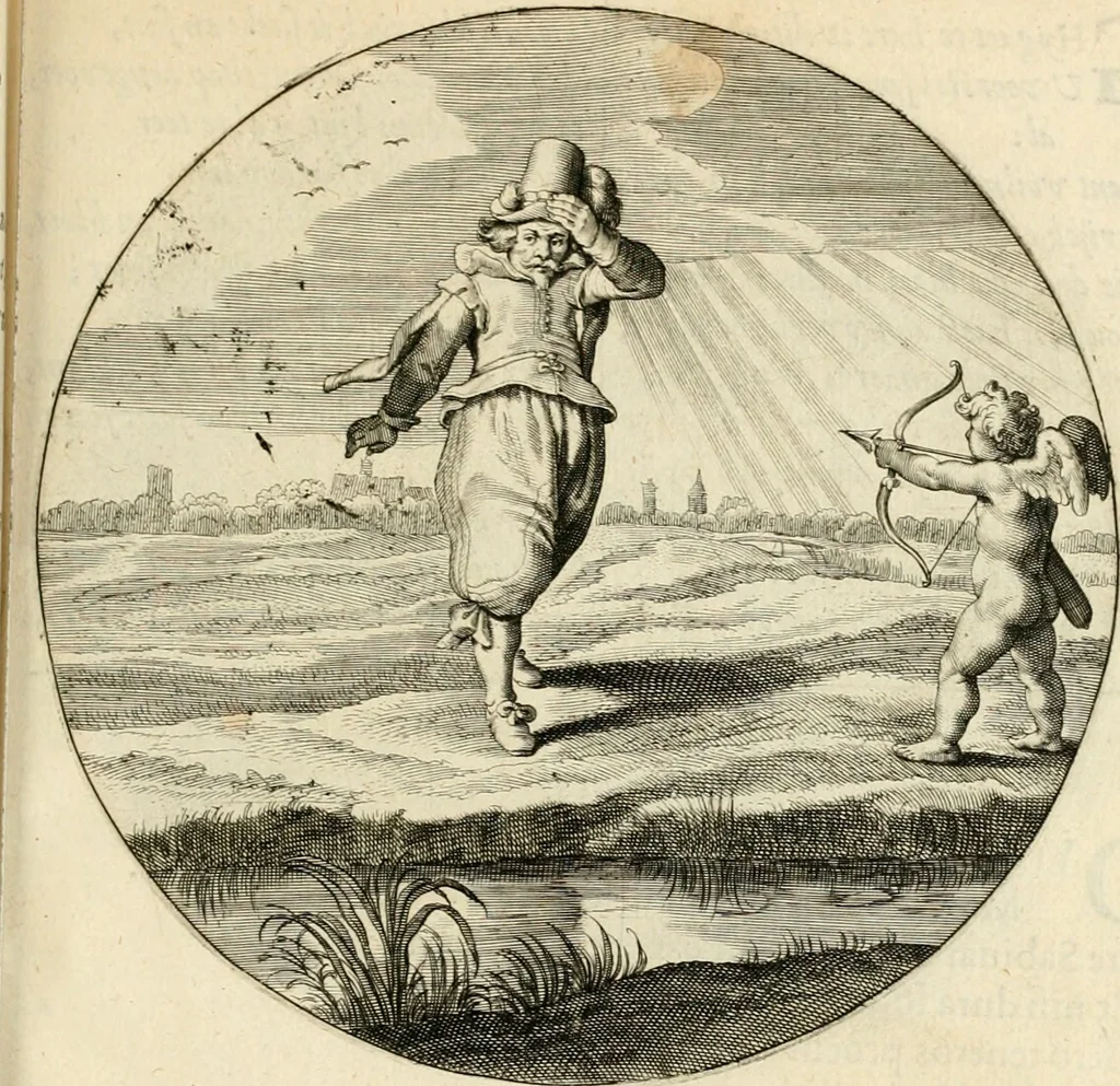 An illustration from Silenus Alcibiadis, sive, Proteus : vitae humanae ideam, emblemate trifariàm variato, oculis subijciens, 1618, leaf 446