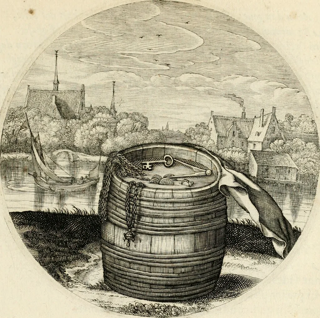 An illustration from Silenus Alcibiadis, sive, Proteus : vitae humanae ideam, emblemate trifariàm variato, oculis subijciens, 1618, leaf 468