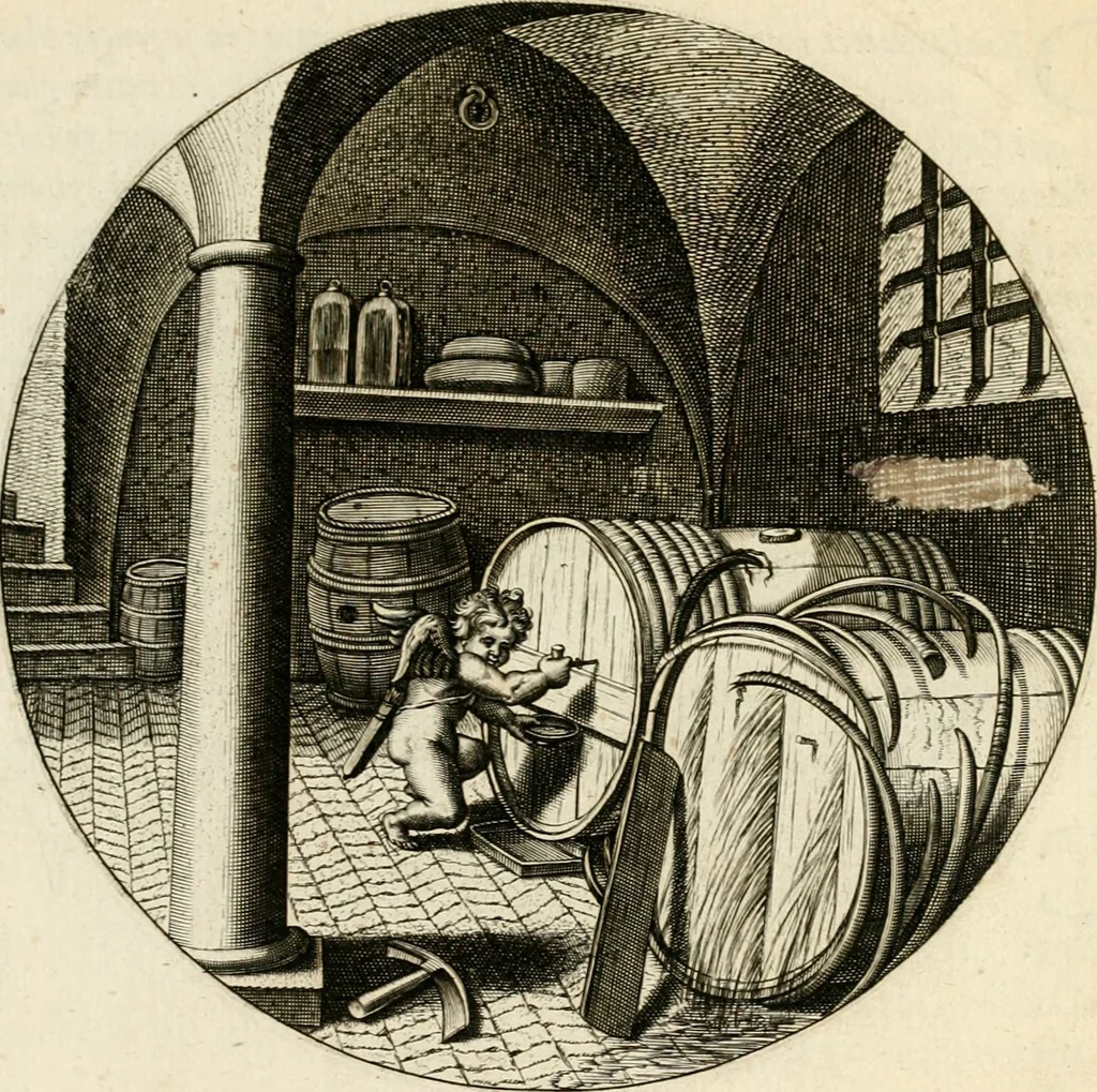 An illustration from Silenus Alcibiadis, sive, Proteus : vitae humanae ideam, emblemate trifariàm variato, oculis subijciens, 1618, leaf 476