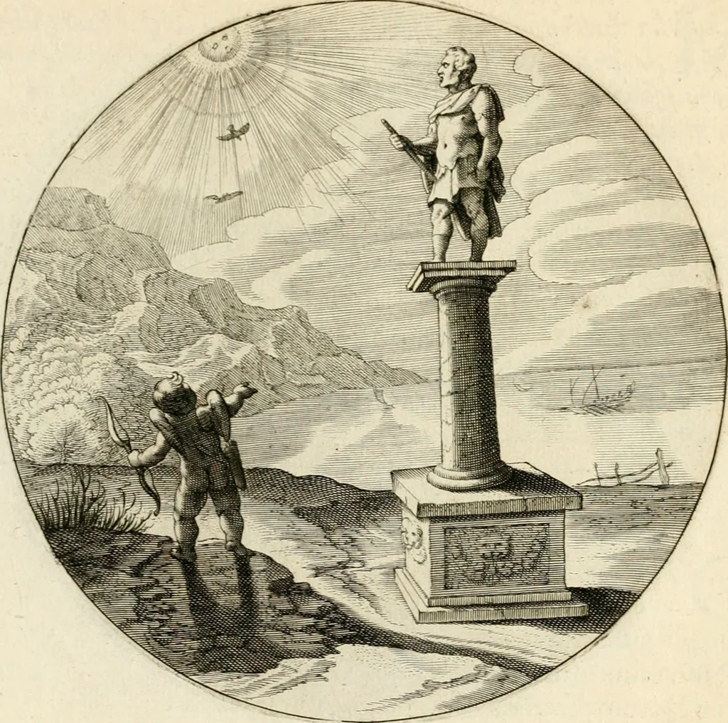 An illustration from Silenus Alcibiadis, sive, Proteus : vitae humanae ideam, emblemate trifariàm variato, oculis subijciens, 1618, leaf 484