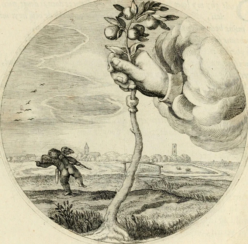 An illustration from Silenus Alcibiadis, sive, Proteus : vitae humanae ideam, emblemate trifariàm variato, oculis subijciens, 1618, leaf 492