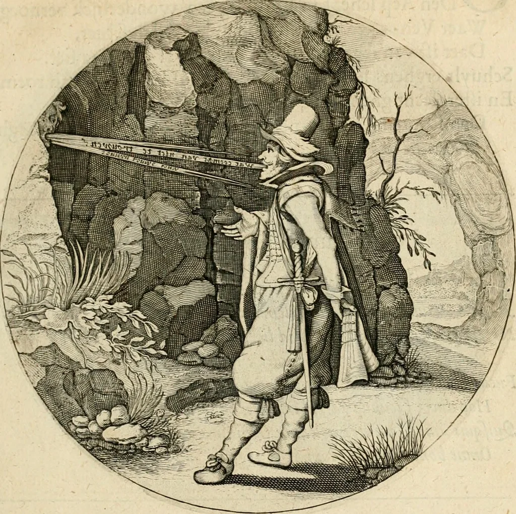An illustration from Silenus Alcibiadis, sive, Proteus : vitae humanae ideam, emblemate trifariàm variato, oculis subijciens, 1618, leaf 50