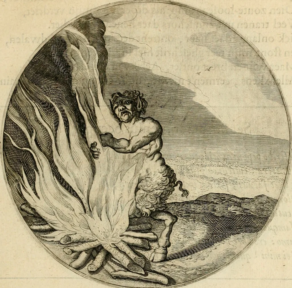 An illustration from Silenus Alcibiadis, sive, Proteus : vitae humanae ideam, emblemate trifariàm variato, oculis subijciens, 1618, leaf 54