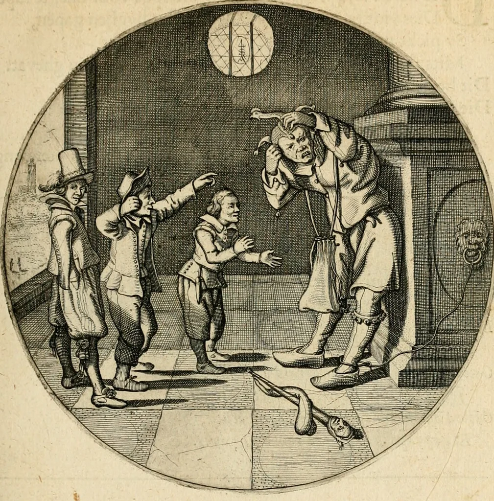 An illustration from Silenus Alcibiadis, sive, Proteus : vitae humanae ideam, emblemate trifariàm variato, oculis subijciens, 1618, leaf 92