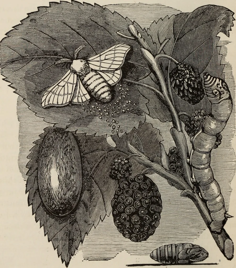 An illustration from The silk industry in America. A history: prepared for the Centennial Exposition, 1876, leaf 19