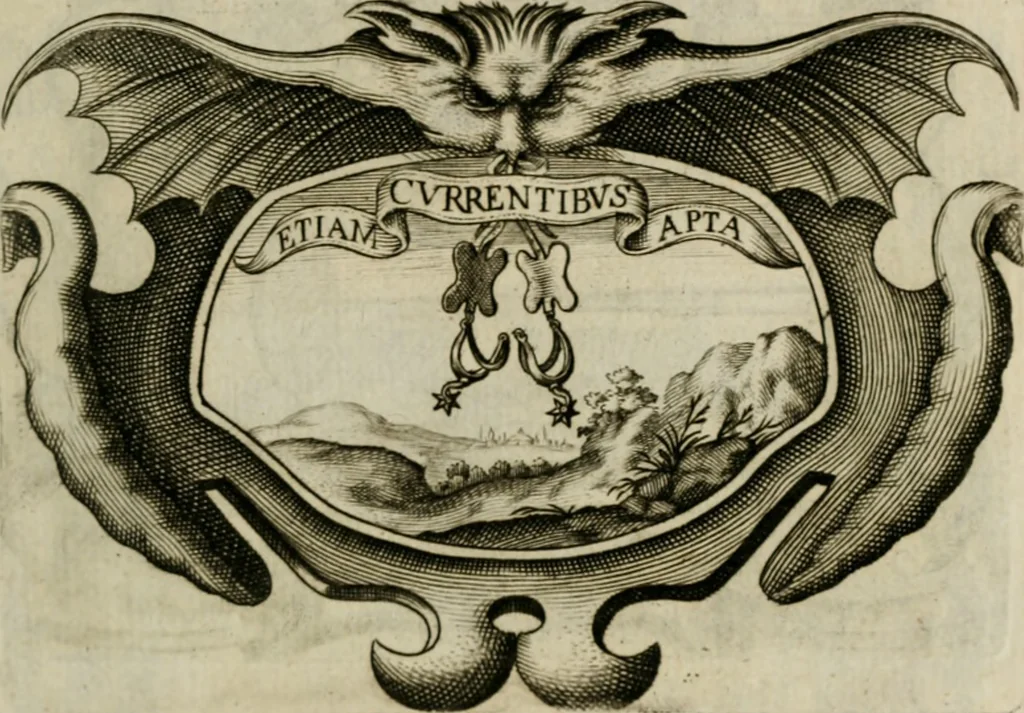 An illustration from Siluestri á Petrasancta Symbola heroica, 1682, leaf 100