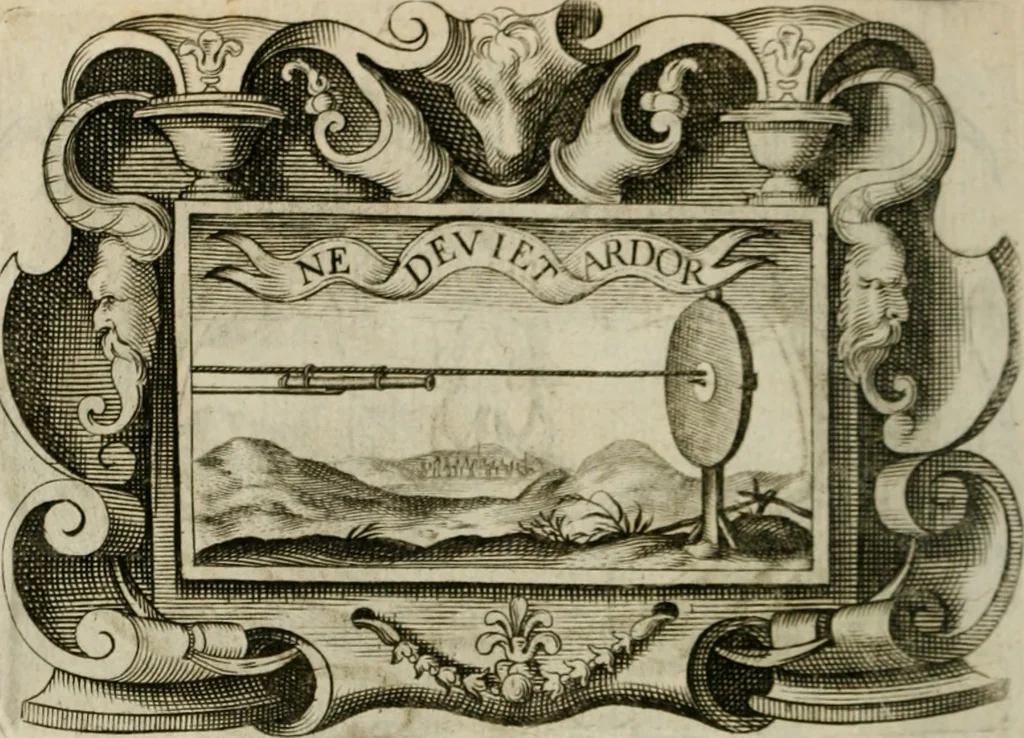 An illustration from Siluestri á Petrasancta Symbola heroica, 1682, leaf 101