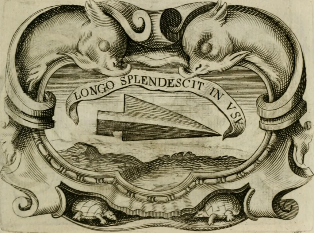 An illustration from Siluestri á Petrasancta Symbola heroica, 1682, leaf 106