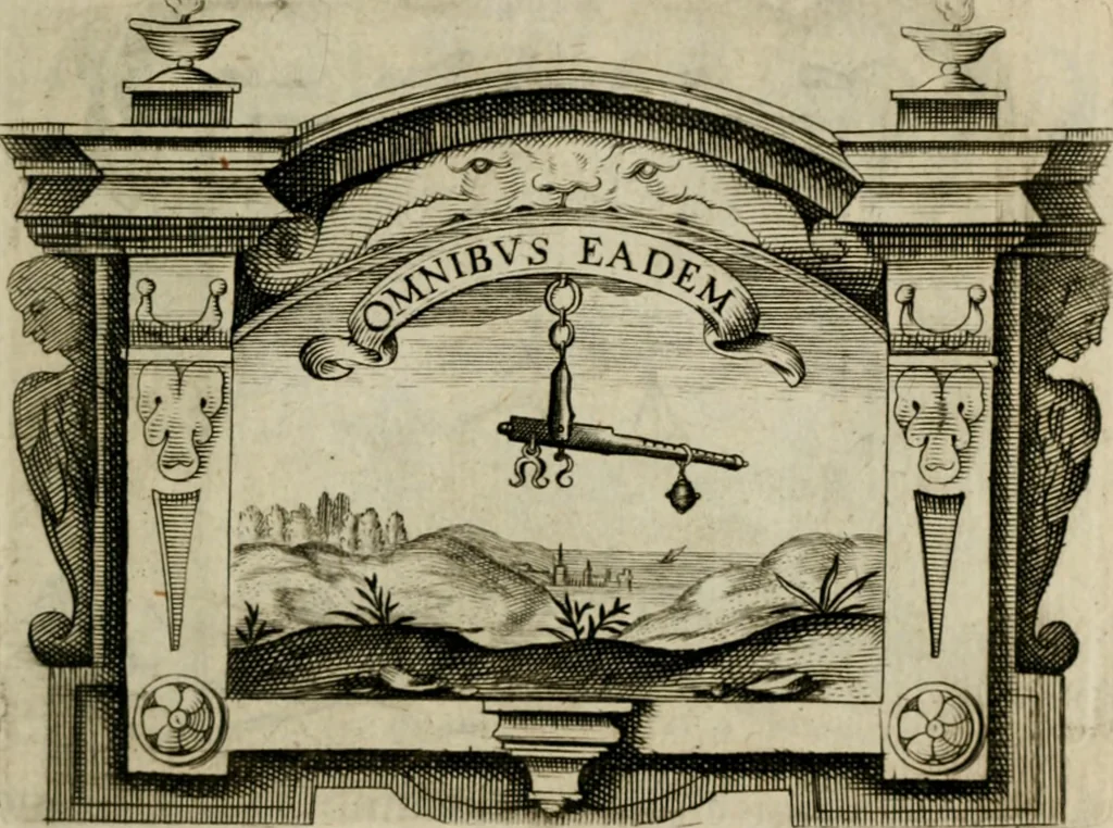 An illustration from Siluestri á Petrasancta Symbola heroica, 1682, leaf 112