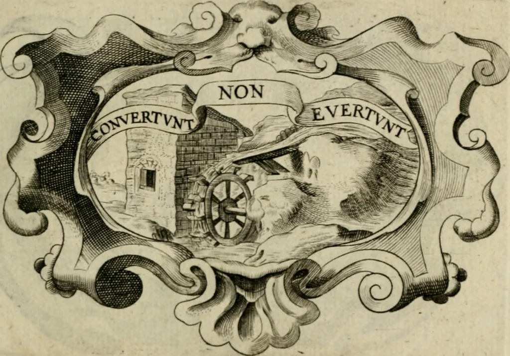 An illustration from Siluestri á Petrasancta Symbola heroica, 1682, leaf 116