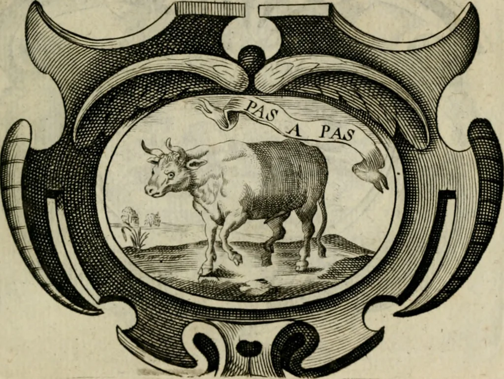 An illustration from Siluestri á Petrasancta Symbola heroica, 1682, leaf 120